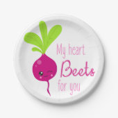 私のハート ペーパープレート (正面)
