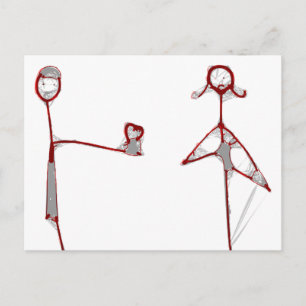 私のハート ポストカード