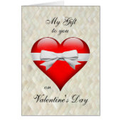 私のハート、私の人生、私の愛のバレンタインデーのカード (正面)