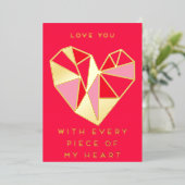 私のハート 箔シーズンカード (立ち正面)