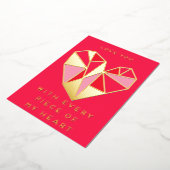 私のハート 箔シーズンカード (回転した状態)