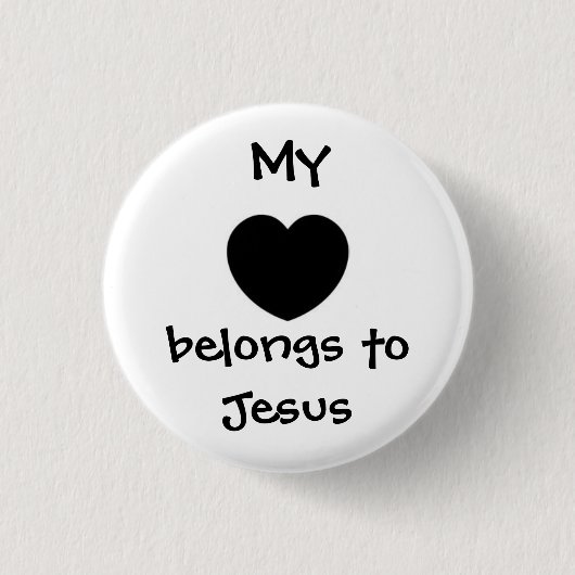 私のハート 缶バッジ (正面)