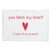 私のハート 詩| E.E.カミングス 枕カバー (裏面)