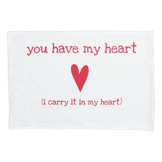 私のハート 詩| E.E.カミングス 枕カバー (正面)