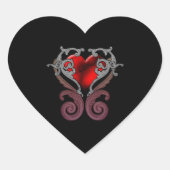私のハート（赤） ハートシール (正面)
