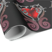 私のハート（赤） ラッピングペーパー (ロールコーナー)