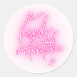 私のバおもしろいレンタインラウンドステッカー ラウンドシール