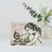 私のバおもしろいンタイン シーズンポストカード (スタンド正面)