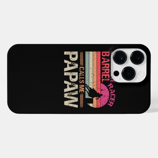 私のバお気に入りのルレルカーは私をパポーヴィンテージTと呼ぶ – iPhoneケース (裏面横)