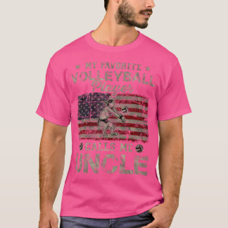 私のバお気に入りのレーボールプレーヤーは私を米国Fおじと呼ぶ Tシャツ