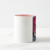 私のバイオリンのマグに接吻して下さい ツートーンマグカップ (中央)