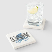 私のバイクが追随的な青について考える疑問に思って下さい ストーンコースター (横)