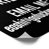 私のバイクに気に入らないことがあればメールを Ea@goforyourself.com ポスター (角)