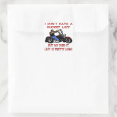 私のバイクのリストは長かわいらしい スクエアシール (バッグ)