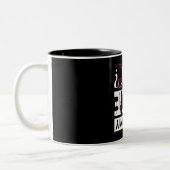 私のバイクのOkayのおもしろいなサイクリングの発言はあります ツートーンマグカップ (左)