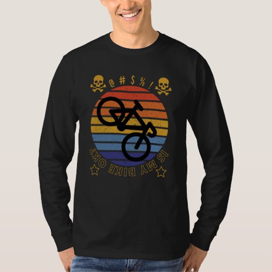 私のバイクは大丈夫か？ヴィンテージ引用文 Tシャツ (正面)