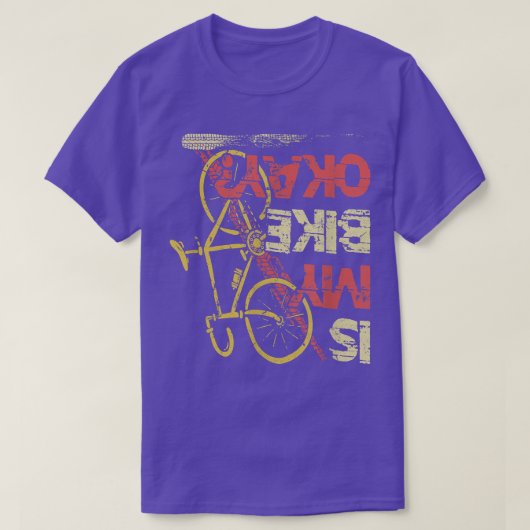 私のバイクは大丈夫マウンテンバイクトライアスロンのダウンヒルシー Tシャツ (デザイン正面)