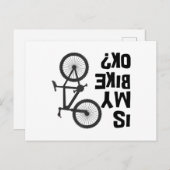 私のバイクはOKマウンテンバイおもしろいクである ポストカード (正面/裏面)