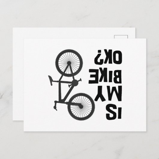 私のバイクはOKマウンテンバイおもしろいクである ポストカード (正面/裏面)