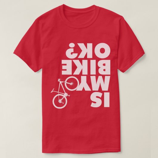 私のバイクはOKマウンテンバイおもしろいクである Tシャツ (デザイン正面)