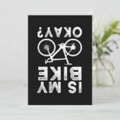 私のバイクはOK MTB BMX バイク 自転車 サイクリング ギフト 招待状 (スタンド正面)