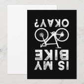 私のバイクはOK MTB BMX バイク 自転車 サイクリング ギフト 招待状 (正面/裏面)