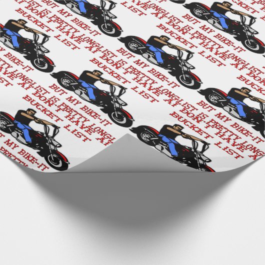私のバイクイットリストは長かわいらしい ラッピングペーパー (角)