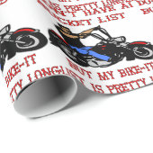 私のバイクイットリストは長かわいらしい ラッピングペーパー (ロールコーナー)