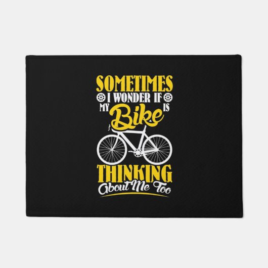 私のバイク考えるは私の周り ドアマット (正面)