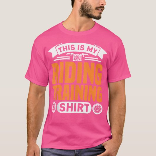 私のバイク訓練用バイクライダー Tシャツ (正面)