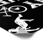 私のバイクOkサイクリングのスタント事故のクラッシュか ポスター (角)