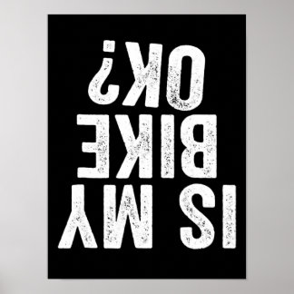 私のバイクOkバイクおもしろいダートバイクバイクもしくは自転車に乗る人 ポスター