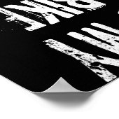 私のバイクOkバイクもしくは自転車に乗る人おもしろいギフト ポスター (角)