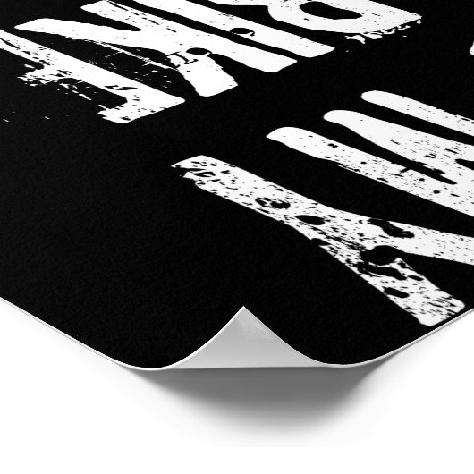 私のバイクOkバイクもしくは自転車に乗る人おもしろいギフト ポスター (角)