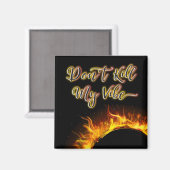 私のバイブ磁石を殺さないで マグネット (正面/裏面)