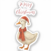 私のバカガチョウへメリークリスマス シール (正面)