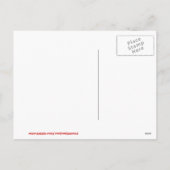 私のバケツのリストのいいえ、あなたはない! おもしろいなバレンタイン シーズンポストカード (裏面)