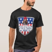 私のバセットハウンドはトランプTシャツのために Tシャツ (正面)