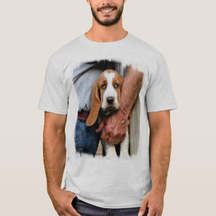 私のバセット犬の相棒のバセットハウンド Tシャツ