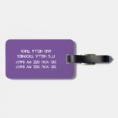 私のバッグを見たか私のバッグ ラゲッジタグ (裏面横)