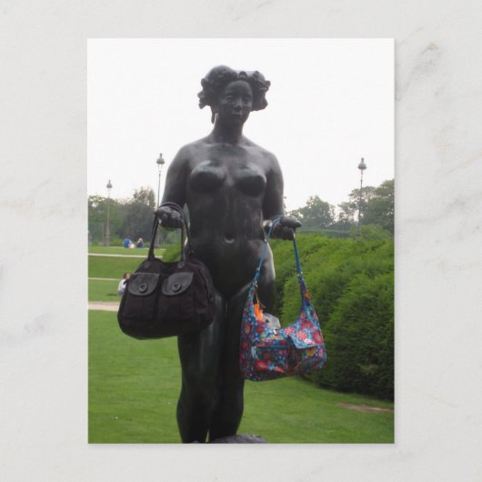 私のバッグを ポストカード (正面)