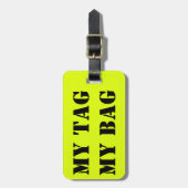 私のバッグ ラゲッジタグ (正面縦)