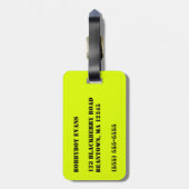 私のバッグ ラゲッジタグ (裏面縦)