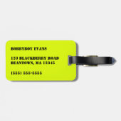 私のバッグ ラゲッジタグ (裏面横)