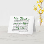 私のバッハは私のバイト·グリーティング·カードより悪い カード (黄色い花)