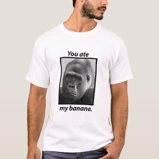 私のバナナを食べました Tシャツ (正面)