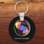 私のバブルを破裂させない キーホルダー (正面)