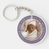 私のバプテスマ来の写真に感謝モダンする キーホルダー (正面)