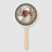 私のバプテスマ来の写真に感謝モダンする ハンドファン (裏面)