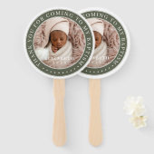 私のバプテスマ来の写真に感謝モダンする ハンドファン (正面&裏面)